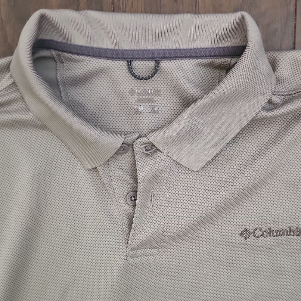 Columbia Gray Polo Shirt Casual Comfort - Picture 2 of 4